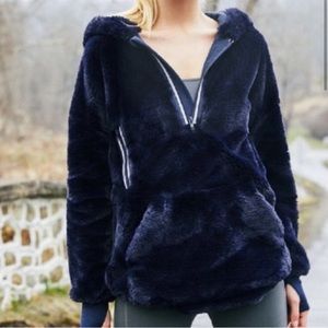 Free People Off the Record Pullover - Navy